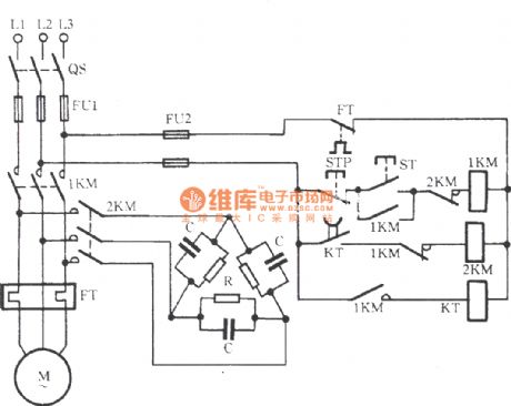 Three-capacitor|braking circuit