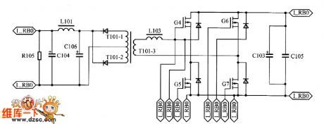 Driving Circuit Transformer Primary And Secondary Circuit