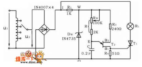 Thyristor SCR Controlled Rectifier Circuit