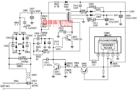 Hitachi NP8C power supply circuit