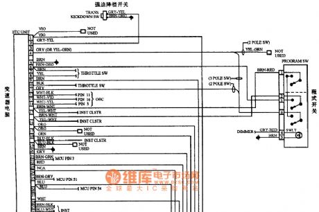 BMW5 Series of 35-pin transmission circuit diagram