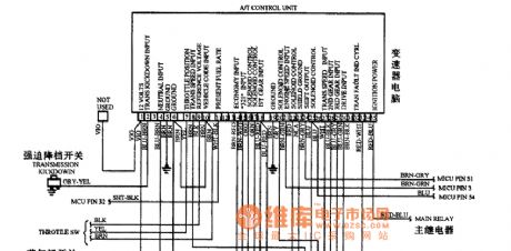 BMW6 Series of 35-pin transmission circuit diagram