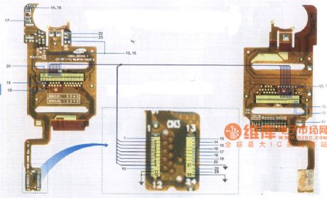 Kejian K518 mobile phone component cable distribution diagram