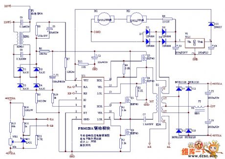 Switching power supply circuit with PM4020A module