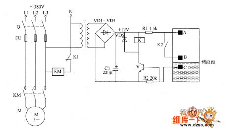 Liquid level automatic controller circuit diagram 3