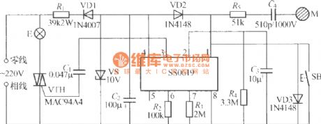 SS0619 Touching stepping dimmer circuit diagram