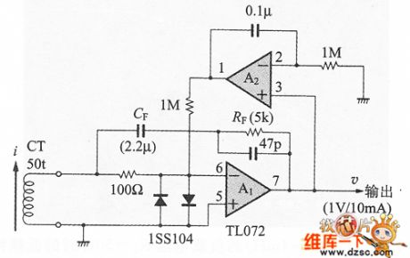 Low frequency compensation circuit of current transformer