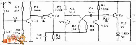 Mobile Phone Sensor-900mhz RF Indicator Circuit