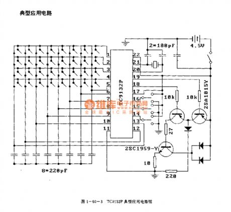 TC9132P remote control transmission line circuit