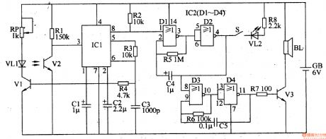 Infrared reflectance electronic doorbell