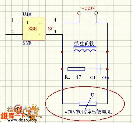 Pressure-sensitive circuit diagram
