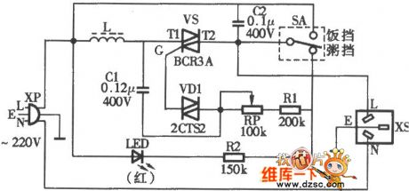 East electric cooker porridge device PCB circuit diagram