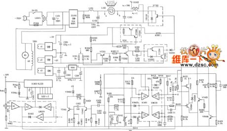HF-10A induction cooker principle circuit diagram