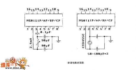 Oscillator connection circuit diagram