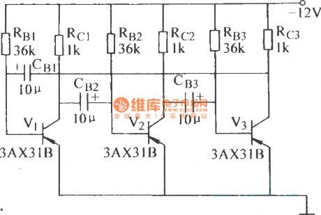Three-tube astable circuit 1