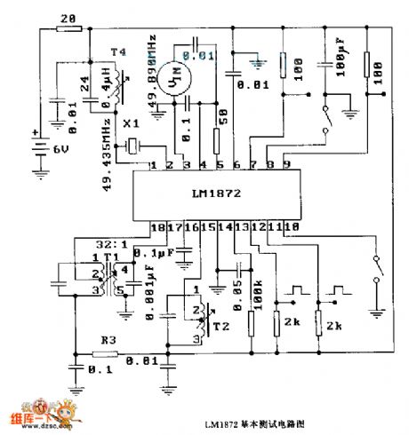 LMl872 basic test circuit diagram