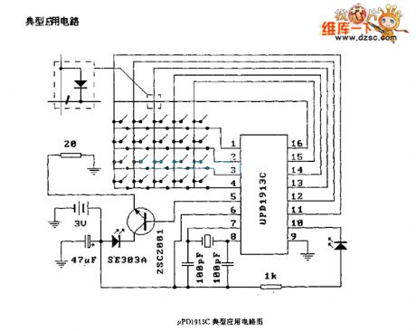 UPDl913C Typical application circuit diagram