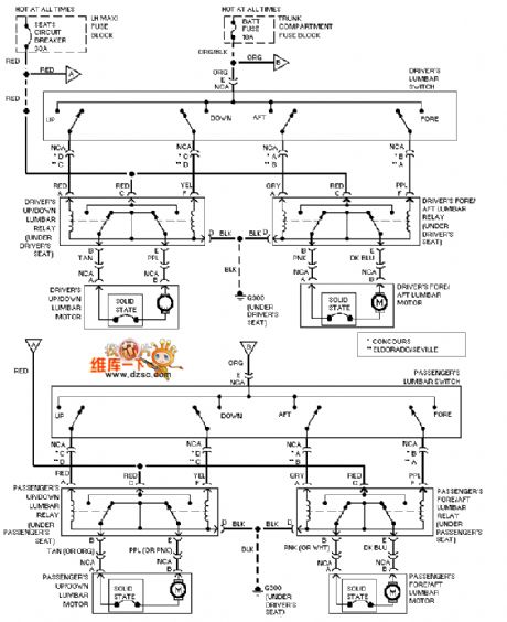 Volvo S40 power mirror circuit diagram