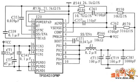 DSP core voltage (1.2V) circuit diagram