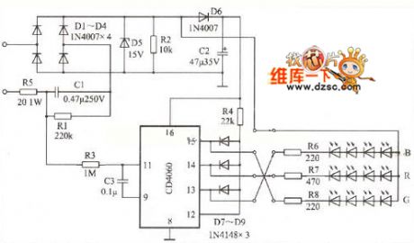 Color light circuit diagram