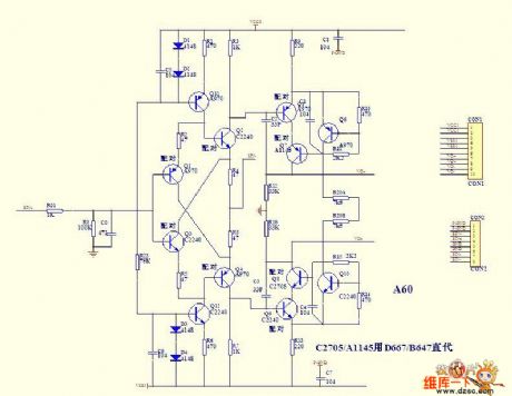 A60SCH modular amplifier circuit diagram