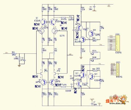 E305SCH modular amplifier circuit diagram