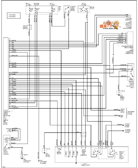 Mazda transmission circuit diagram (CALIFORNIA)