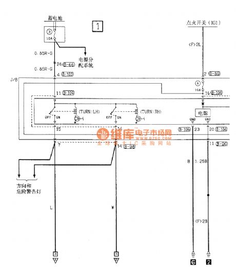 Southeast Soveran taillight electrical system circuit diagram