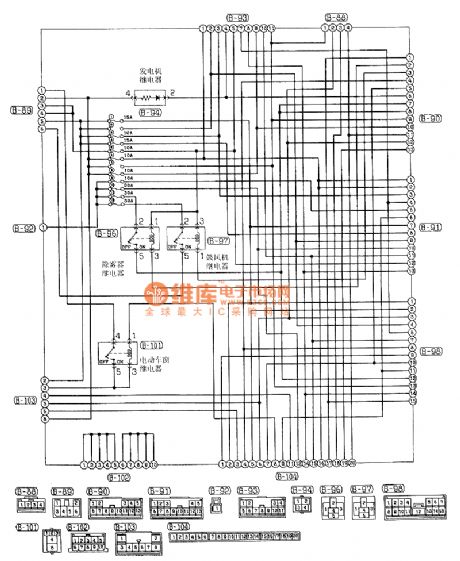 Southeast Soveran relay box (J / B) electrical system circuit diagram