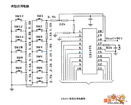 LBl475 two-wire remote control circuit diagram