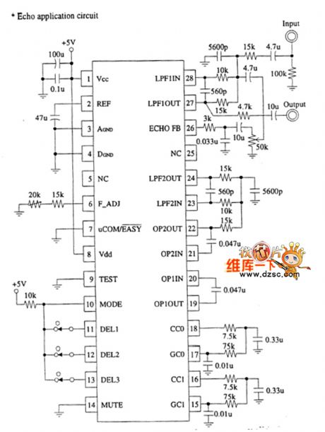 ES56028 reverberation circuit diagram