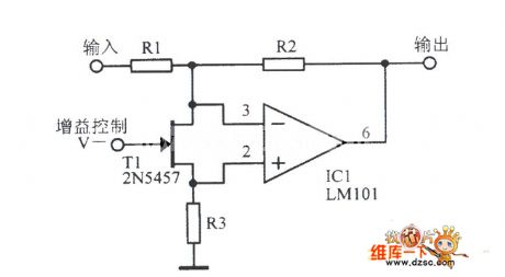VCA voltage control amplifier circuit diagram