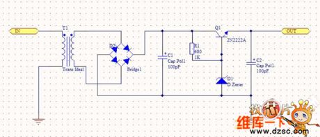 AC converting to DC circuit diagram