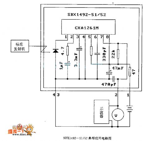 SBXl492-51,52 Typical application circuit diagram