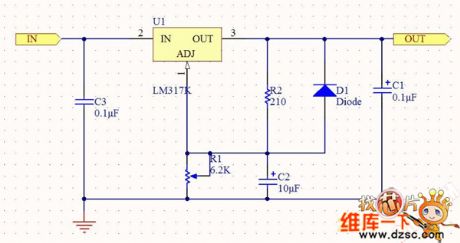 LM317 Circuit diagram