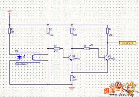 Optocoupler driver circuit diagram