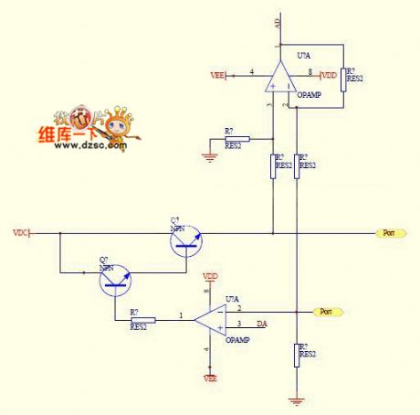 Numerical control constant current source circuit diagram