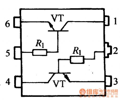 Double-tube single-resistance independent circuit diagram