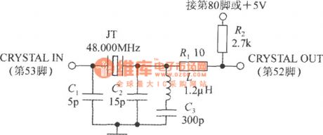 The Typical Circuit Diagram of Monolithick Color Scanner (LM9832)