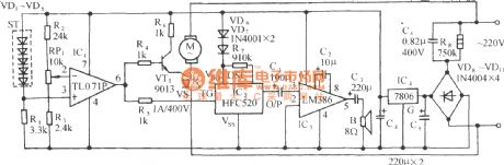 Special cultivation temperature control and wave-sound circuit