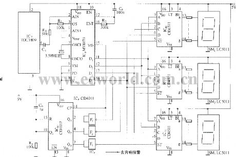 Infrared detection multiple-channel wireless alarm circuit TDC1808/TDC1809