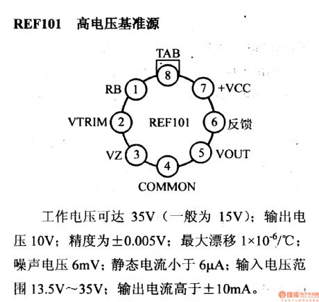 Regulator DC-DC Circuit and Pin of Power Supply Monitor and its Main Features REF-101High-voltage Reference