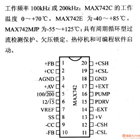 Regulator DC-DC Circuit and Pin of Power Supply Monitor and its Main Features-MAX742 Regulator