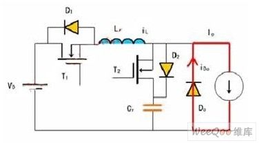ZCS PWM DC/DC converter circuit diagram