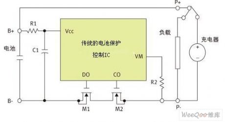 Diagram of lithium battery protection circuit based on Xysemi XB4251A