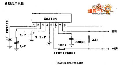 KA2184 remote control receiver preamplifier circuit diagram