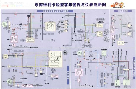 Southeast Delica lightbus warning instrumentation diagram