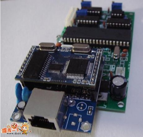 LAN (Ethernet) controlling AD ADC, analog data acquisition module
