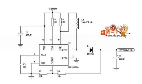 2.2 to 6V TO7V boost circuit
