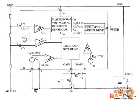 ISL6140 internal structure circuit diagram